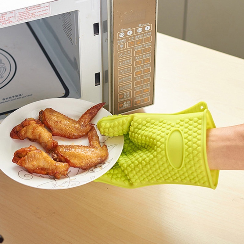 Găng Tay Silicone Chống Trượt / Bỏng / Thấm Nước Siêu Bền Dùng Cho Lò Vi Sóng / Nướng Bbq