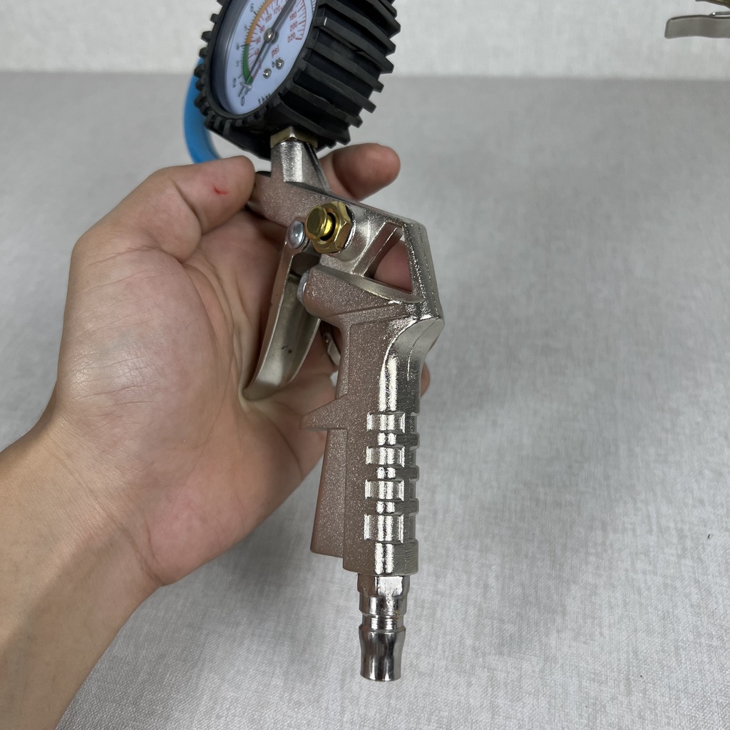 Đầu bơm xe hơi-xe máy Có đồng hồ đo áp -SHINSTORE