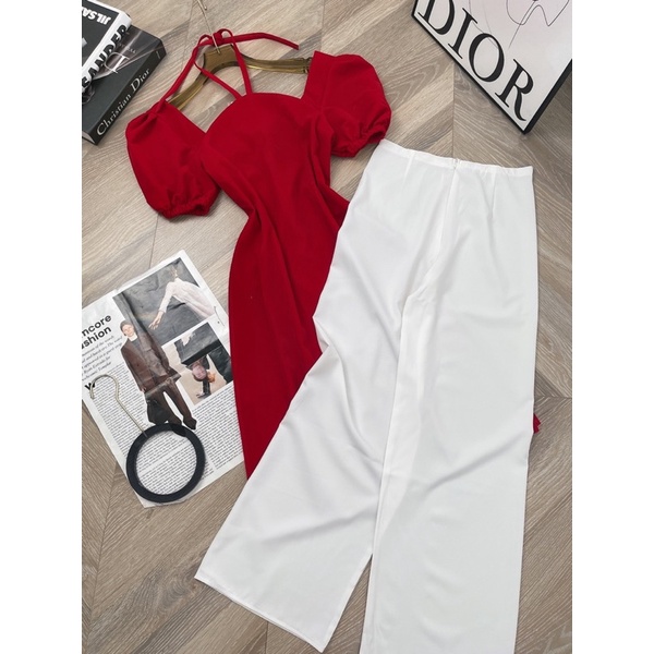 [ 𝐅𝐑𝐄𝐄 𝐒𝐇𝐈𝐏 Em áo dài tay bồng nơ buoc Chất nhung qc l1