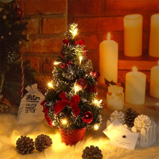 Cây thông noel mini 20-25 cm để bàn làm việc, bàn học, trang trí + Tặng kèm sổ cầm tay mini noel