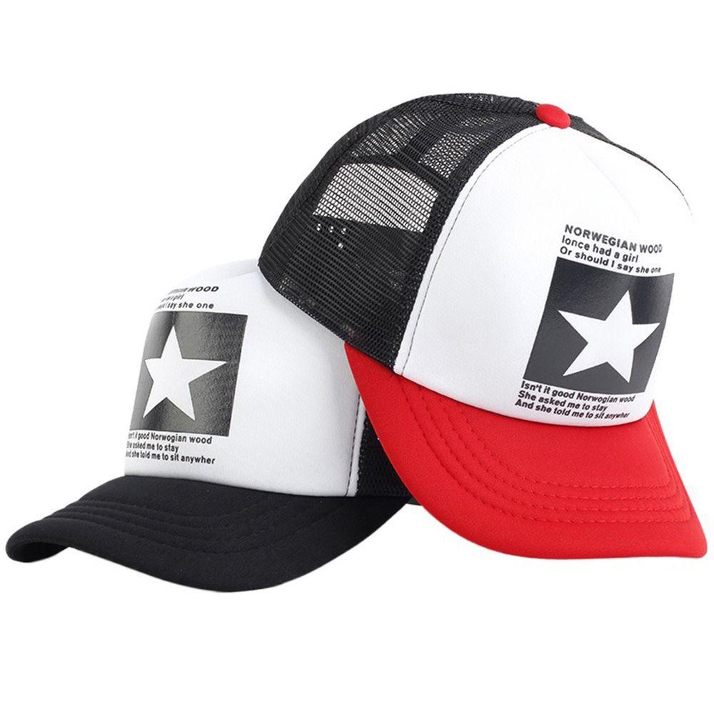 Mũ Lưỡi Trai Họa Tiết Ngôi Sao Năm Cánh Lấp Lánh Thời Trang Cho Nữ