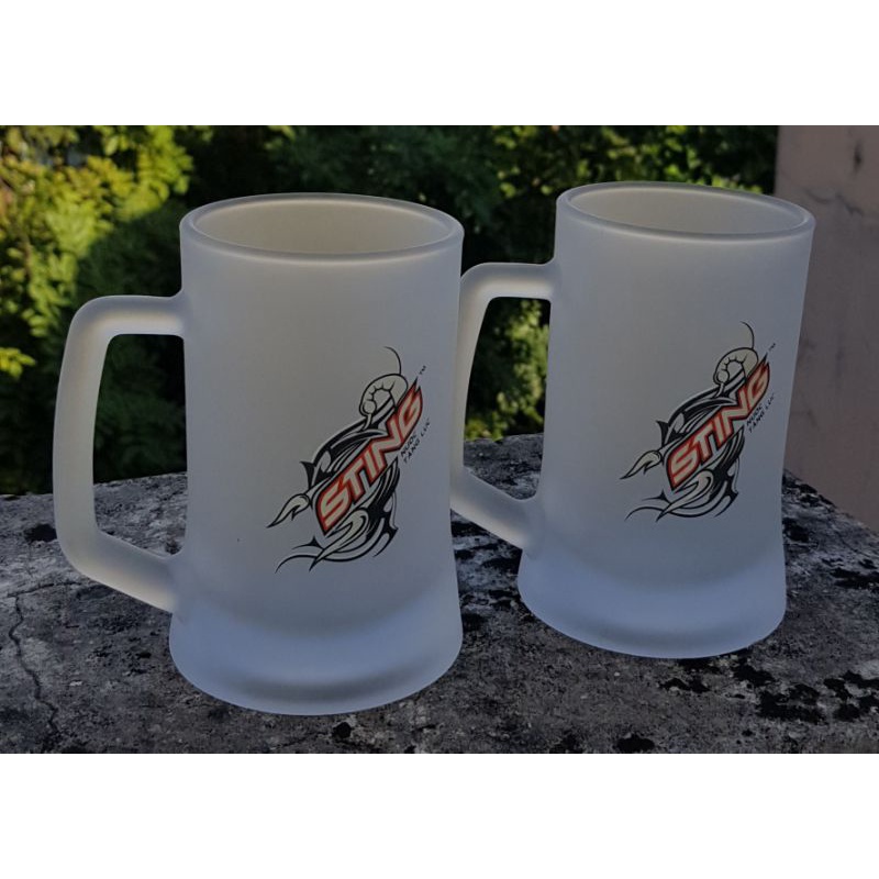 Ly thủy tinh đục sting 400ml