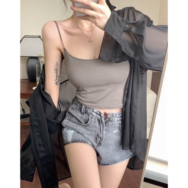 Áo Bra Nữ 2 Dây Mảnh Softie Dáng Lửng Có Đệm Ngực Hot Trend Mới 2326