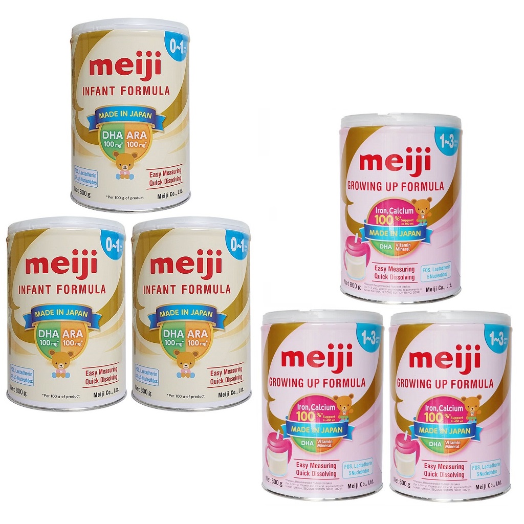 Combo 3 Lon Sữa Meiji 0/3 800g Hàng Nhập Khẩu [Date 2025]......: