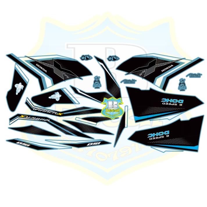 DECAL PVC 5 LỚP CHẤT LƯỢNG CAO Tem rời winner X tổ ong