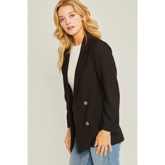 Áo khoác blazer 4 khuy 2 lớp xuất xịn Tqxk