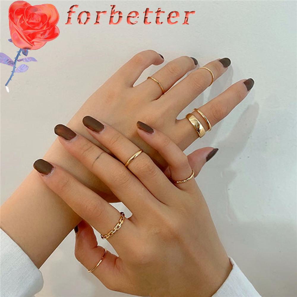 Set 7 Nhẫn Đeo Khớp Ngón Tay Cá Tính Cho Nữ