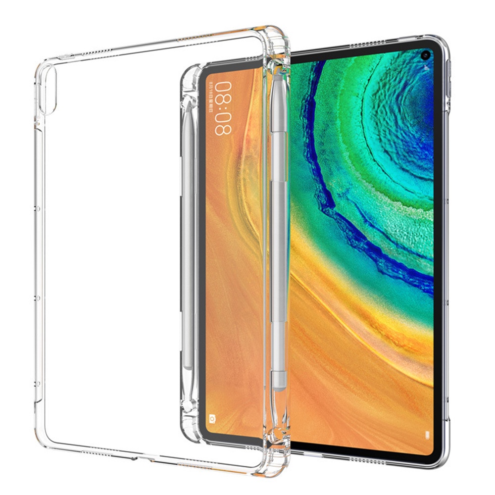 Bao Da Máy Tính Bảng Cao Su Trong Suốt Cho Huawei MatePad Pro 11 (2022) 10.4 10.8 11 12.6 2021 Honor V6 Doy-W09 Doy-L09