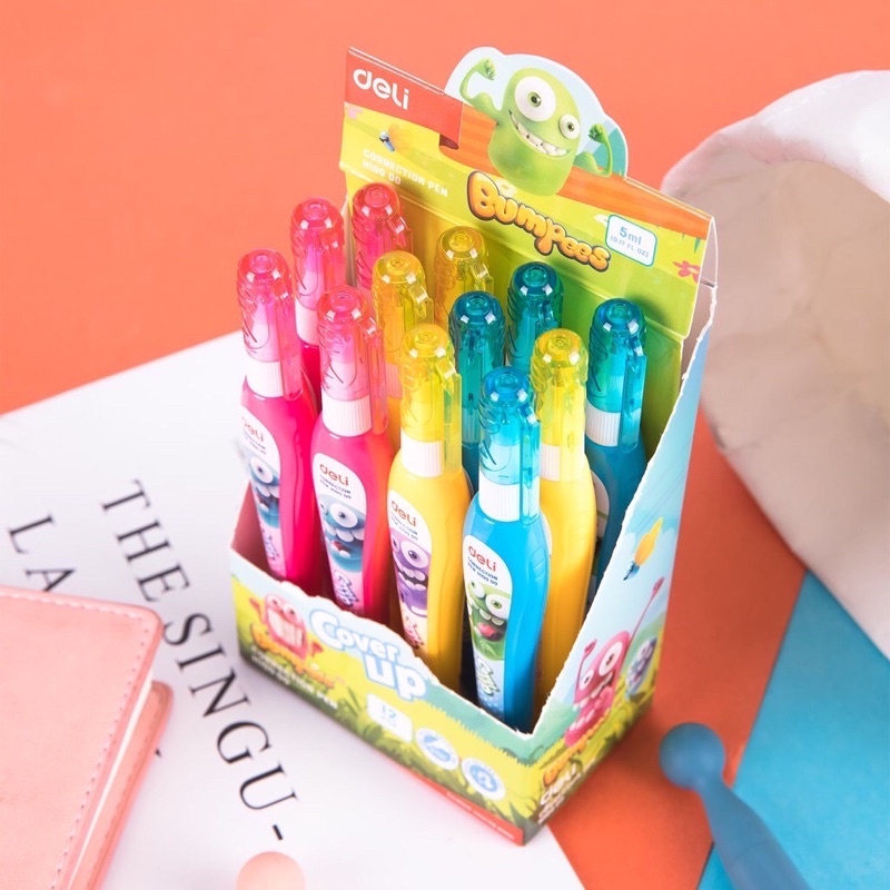 Bút xoá nước Deli/ Thiên Long nhiều loại 5ml/ 7ml- Vết xóa bền, nhanh khô, đầu ngòi không gỉ