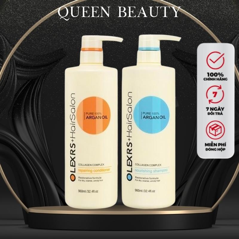 Dầu gội cặp Olexrs chính hãng, Bộ dầu gội xả salon cho tóc khô xơ hư tổn hiệu quả