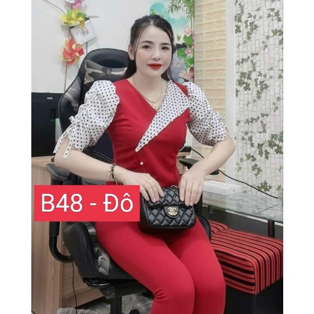 Đồ bộ cát hàn phối tay voan
