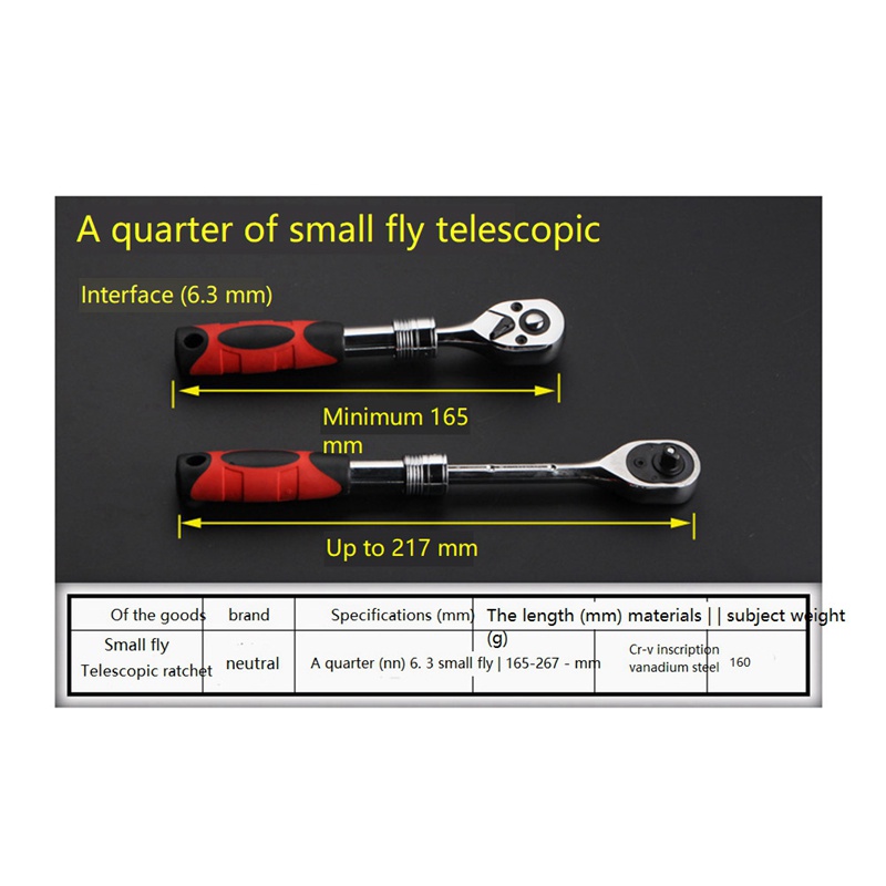 Cờ Lê Ổ Cắm Mô Men Xoắn 72 Răng Có Thể Điều Chỉnh Tháo Gỡ Nhanh