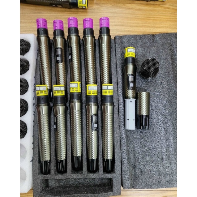 Micro karaoke Kim Cương UHF mẫu mới, Mic chuyên lắp loa kéo, loa xách tay, nâng cấp micro, dò sóng dể dàng, chống hú rít