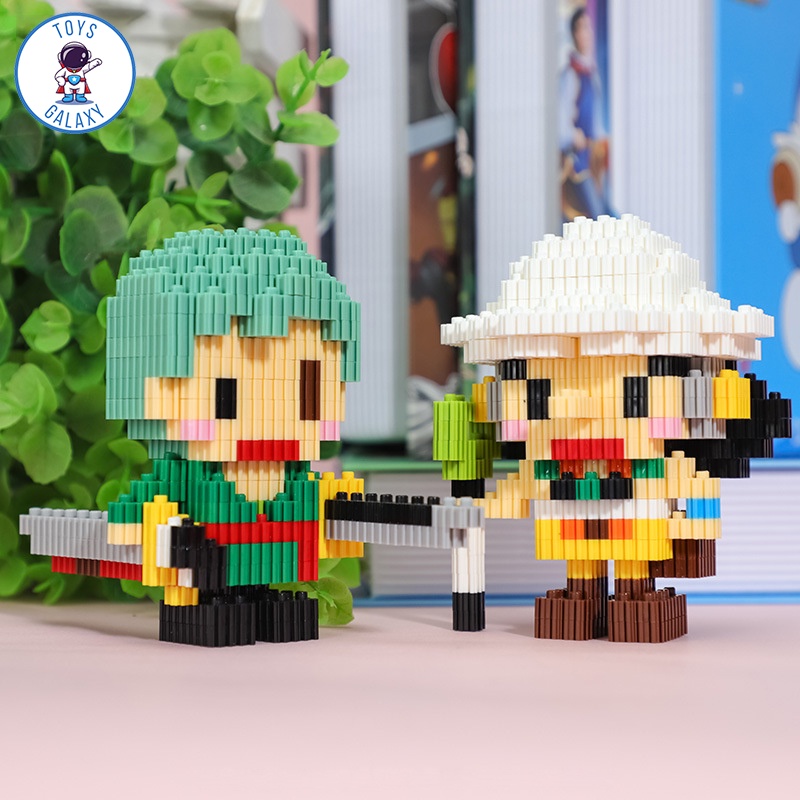 Đồ Chơi Lắp Ráp Kiểu LEGO LINKGO Đảo Hải Tặc One Piece Luffy Zoro Sanji Nami Chopper Robin Ace Usopp Timeskip Mô Hình 3D