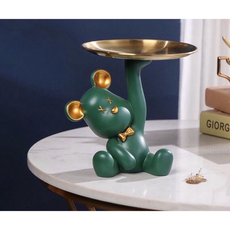 KỆ GẤU BÊ KHAY ĐỰNG HOA QUẢ DECOR