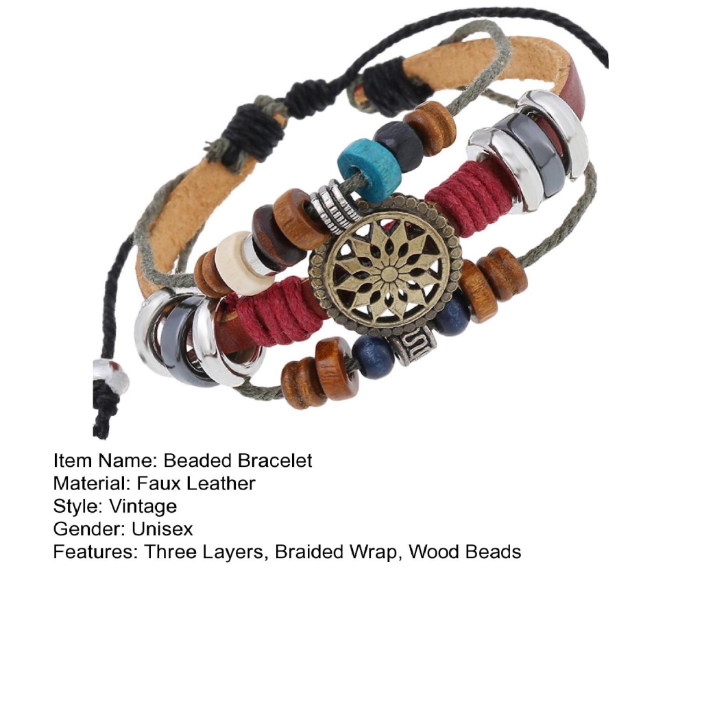 Fairystore| Vòng Tay Giả Da ĐíNh Trang Trí NhiềU KiểU DáNg