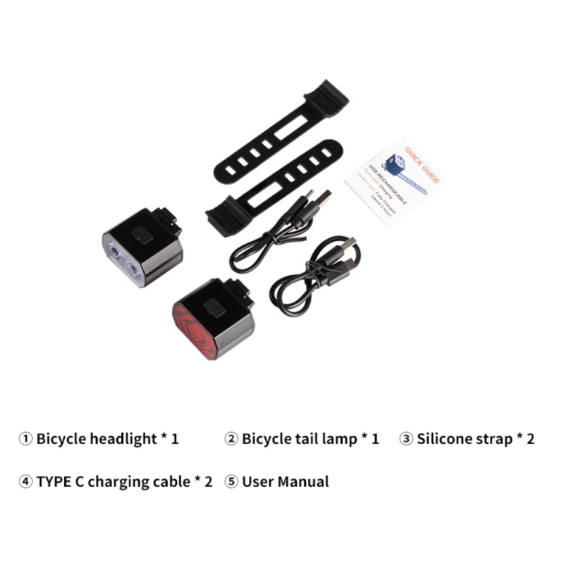 Đèn Xe Đạp Đèn Trước Xe Hơi Đơn Bằng Hợp Kim Nhôm Đèn Đuôi Đèn Chùm Kép Chiếu Xa Và Thấp Đèn Núi Nổi Bật Booboom