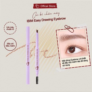 Combo 1+1 Chì Kẻ Mày Nét Mảnh IBIM Easy Drawing Eyebrow