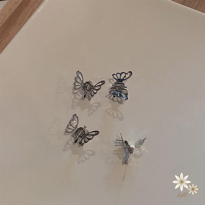 Kẹp tóc kim loại mini hình bươm bướm xinh xắn dành cho nữ