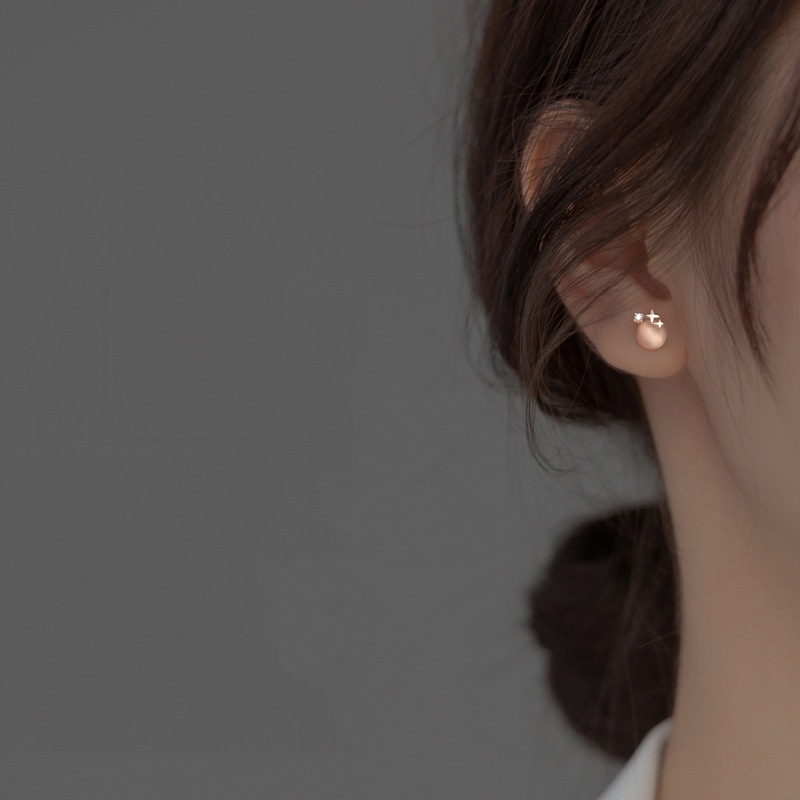 Bông Tai Thời Trang Hình Mắt Mèo &amp; Ngôi Sao Kiểu Hàn Quốc Chất Lượng Cao Cho Nữ