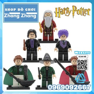 Đồ chơi Xếp hình Harry Potter McGonagall - Quirrell - Snape - Dumbledore - Slytherin Gryffindor Minifigures POGO PG8162