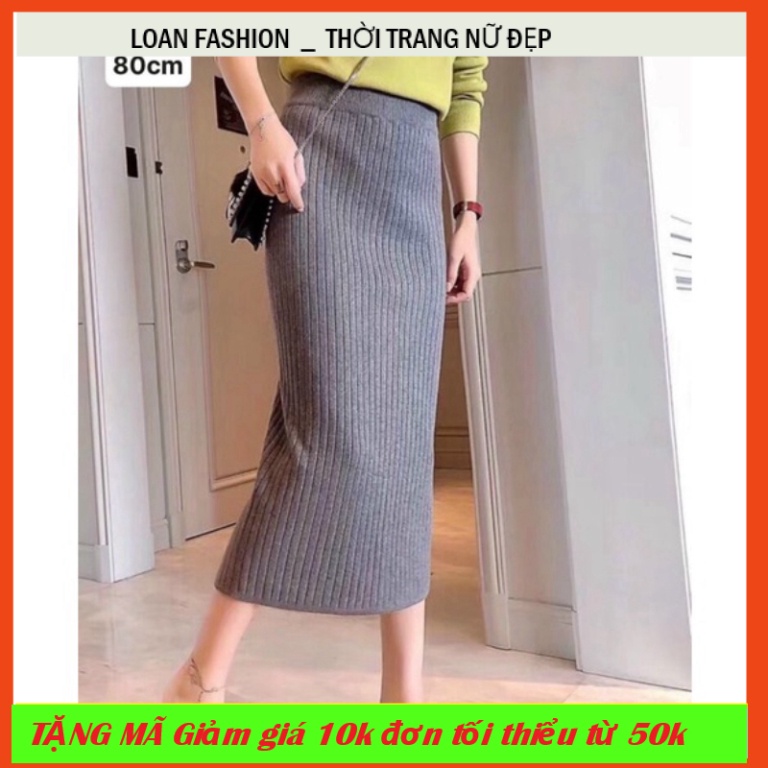 Chân váy len dài maxi chất dày đẹp [LOAN FASHION ]