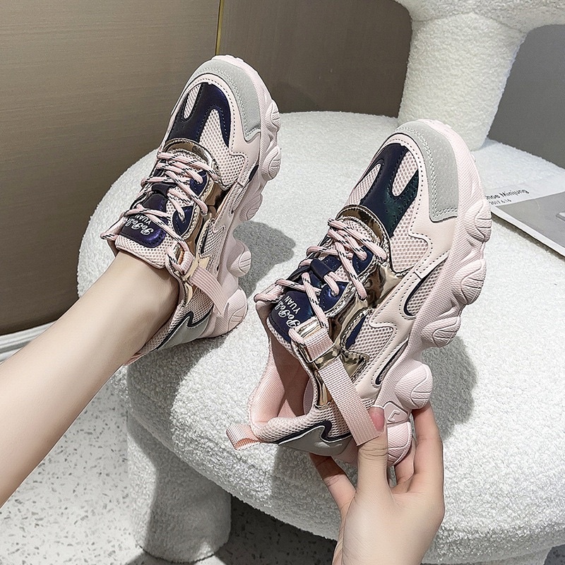 (HÀNG CÓ SẴN) Giày sneaker phối lưới đế S BIG SIZE 40-41-42
