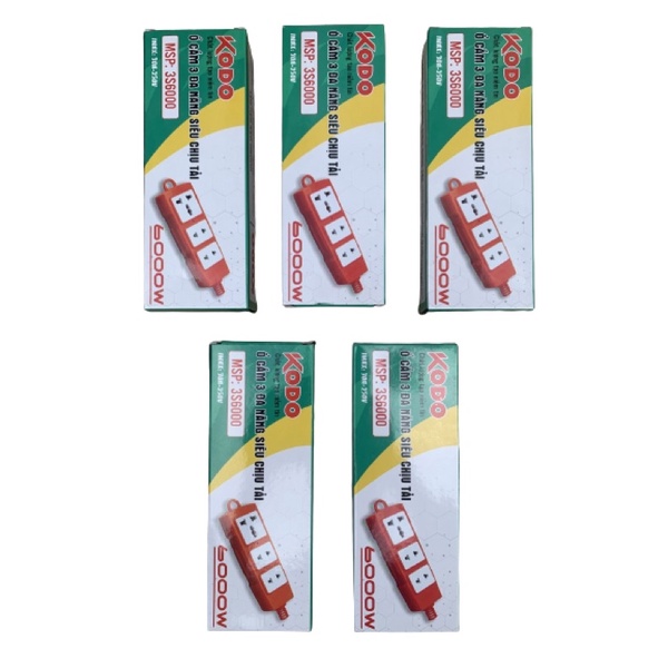 Ổ cắm điện Chịu Tải KODO 6000w, Ổ Cắm Đa Năng, o cam, o cam chong vo, o cam chiu tai