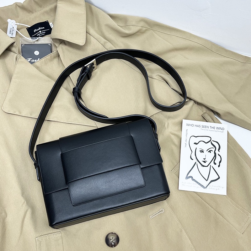 Túi đeo chéo IELGY da PU mềm mại phong cách Hàn Quốc thời trang đơn giản dành cho nữ