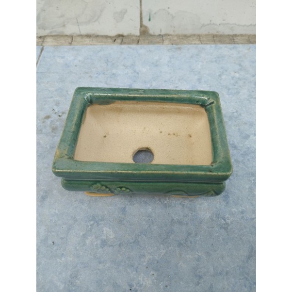 Chậu chữa nhật xanh 11x7,5x5cm