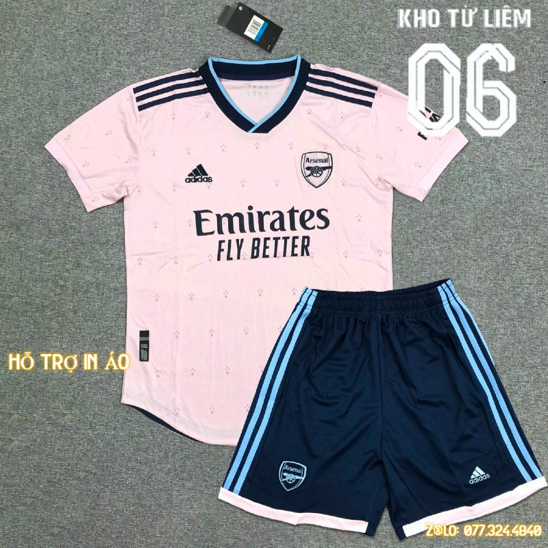 Đồ đá banh - bộ quần áo đá bóng nam ngắn tay Arsenal chất vải fex thái cao cấp