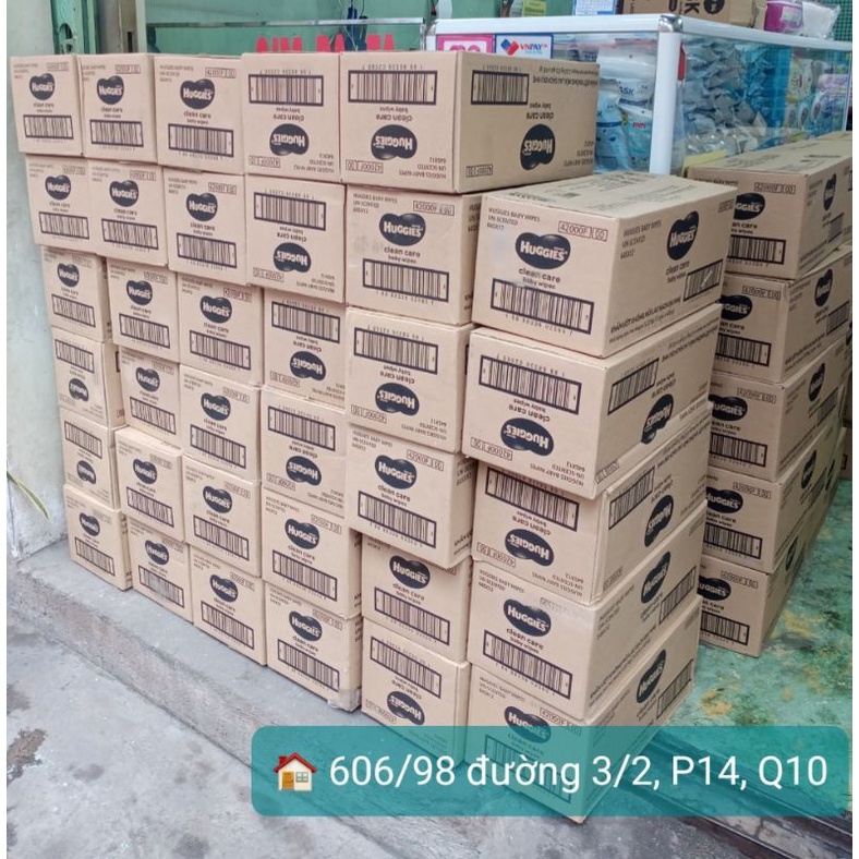 Khăn ướt Huggies 80 tờ không mùi an toàn cho trẻ sơ sinh