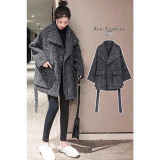Ảnh thật 4 hình cuối-HC685.Áo khoác dạ len thu đông phong cách Hàn Quốc