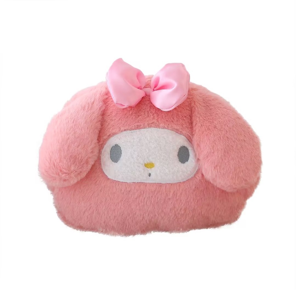 Gấu dâu Lotso Bộ 4 Gối Giữ Ấm Tay Hình Cinnamoroll StellaLou Melody KT Lucifer Kuromi