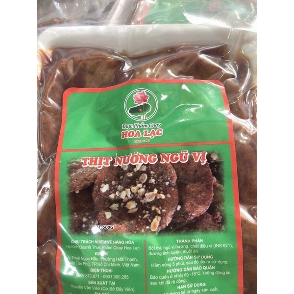 Sườn nướng ngũ vị thuần chay Hoa Lạc 500GR ( chit giao khu vực TPHCM)
