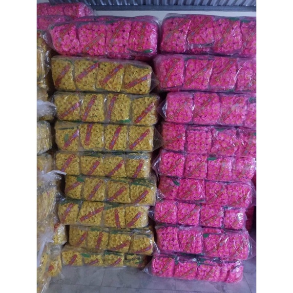 Hoa đào, Hoa mai giả trang trí tết 36 bông 1 gói