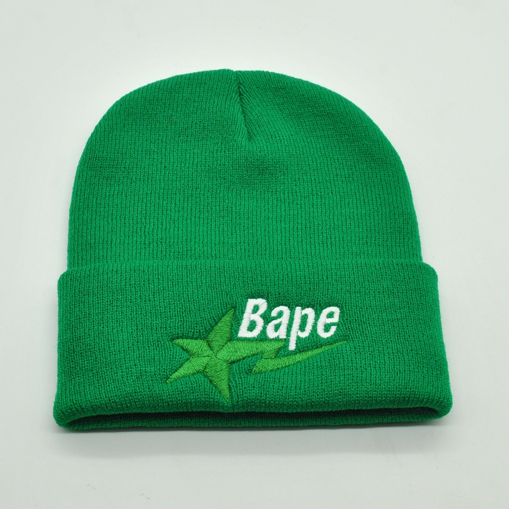 Mũ beanie Trùm Đầu Thêu Chữ Thời Trang Thu Đông Cho Nam Nữ