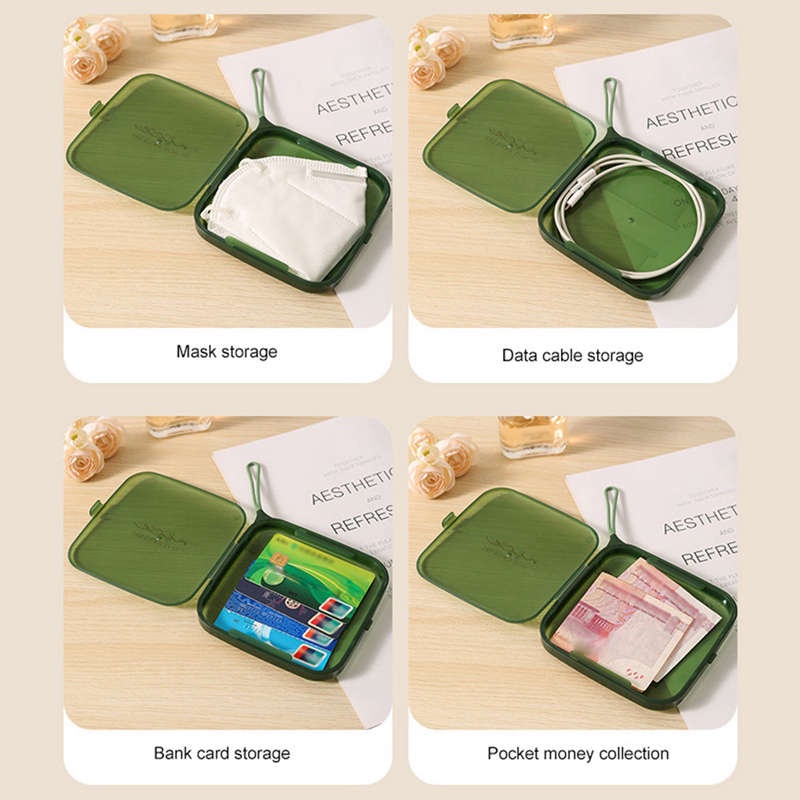 Hộp Đựng Khẩu Trang Trong Suốt Chống Bụi Thiết Kế Nhỏ Gọn Tiện Lợi Mộc 68 shop