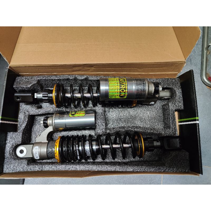 (TĂNG CHỈNH THẬT ✓✓)Phuộc NITRON BÌNH DẦU 1:1 2 nút tăng chỉnh dành cho SH VIỆT NAM 2009_2022