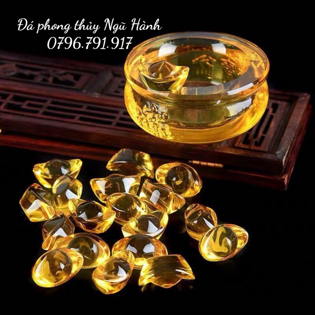 Bát Tụ Bảo Lưu Ly, Bát Tụ Bảo Chiêu Tài Đá Lưu Ly Cao Cấp - Đường Kính 10cm