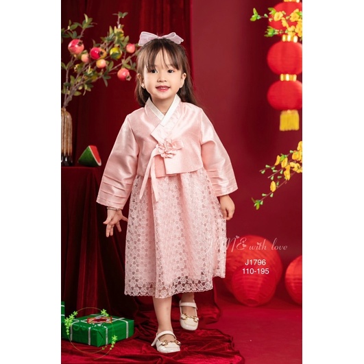 Hanbok Hồng Siêu Xinh Cho Bé Từ 10-35Kg