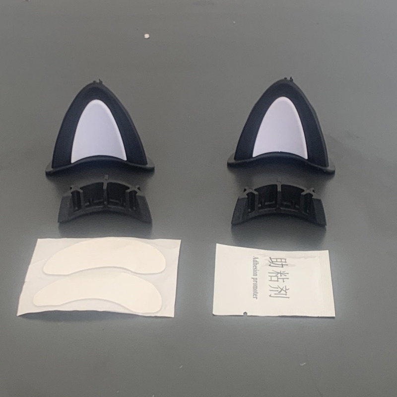 Tai mèo nhựa  dẻo cao cấp gắn mũ bảo hiểm có kèm keo silicon siêu  dính