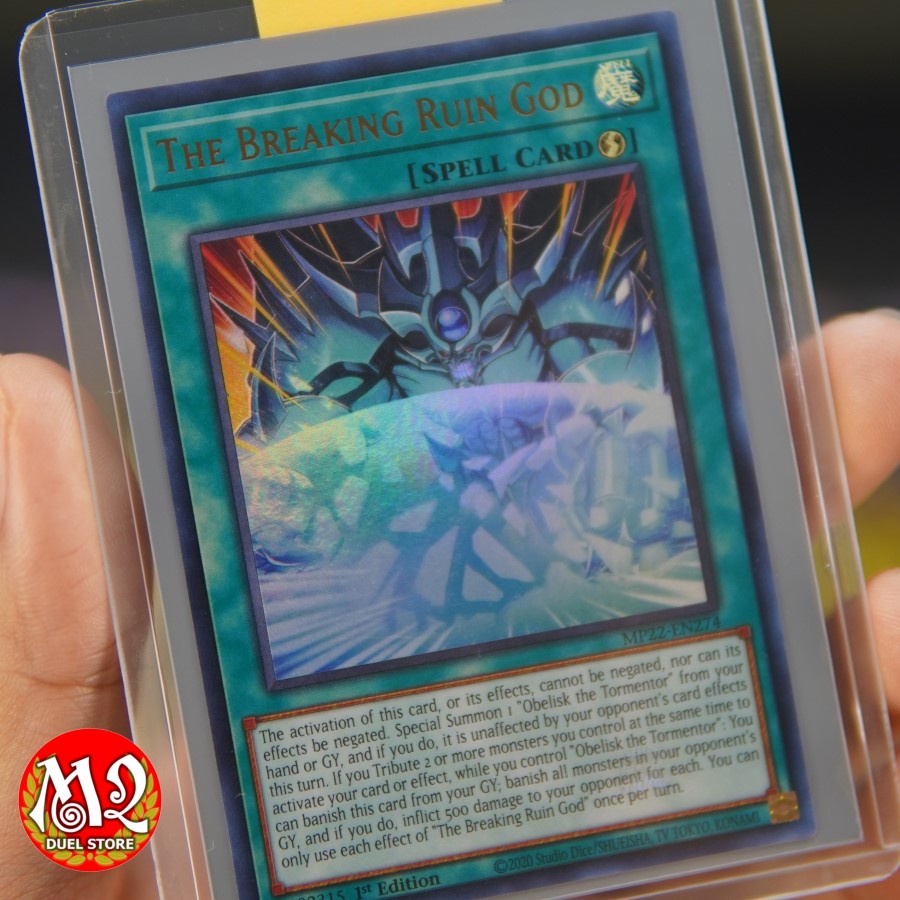 Lá thẻ bài Yugioh MP22-EN274 - The Breaking Ruin God - Ultra Rare - Tặng kèm Toploader