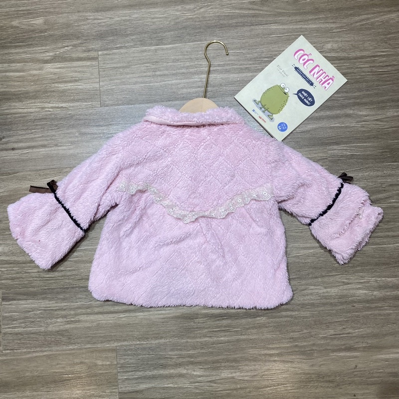 Áo khoác lông bé gái hàng 2hand size 11-14kg KE04