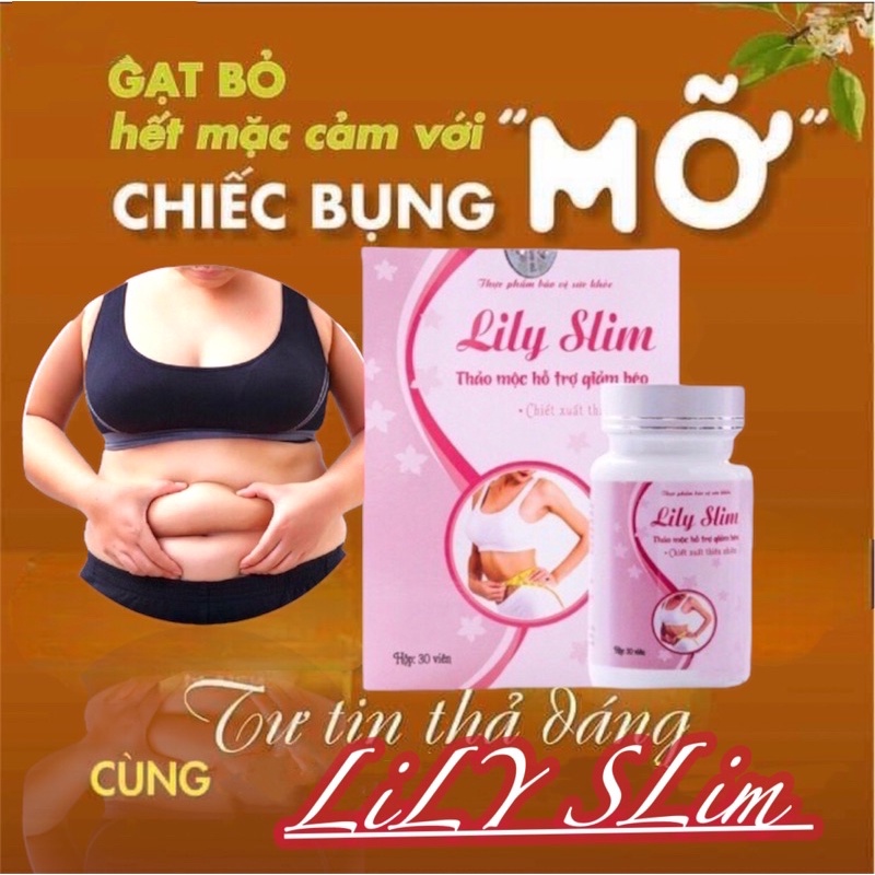 Thanh Lí GIẢM CÂN LILY SLIM TEM CKECK DATE 2024 HÀNG CHUẨN