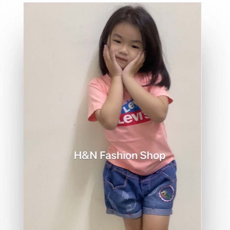 Áo Thun Thái Bé Gái Chất Cotton Dày Mịn Mát Thấm Hút Mồ Hồi