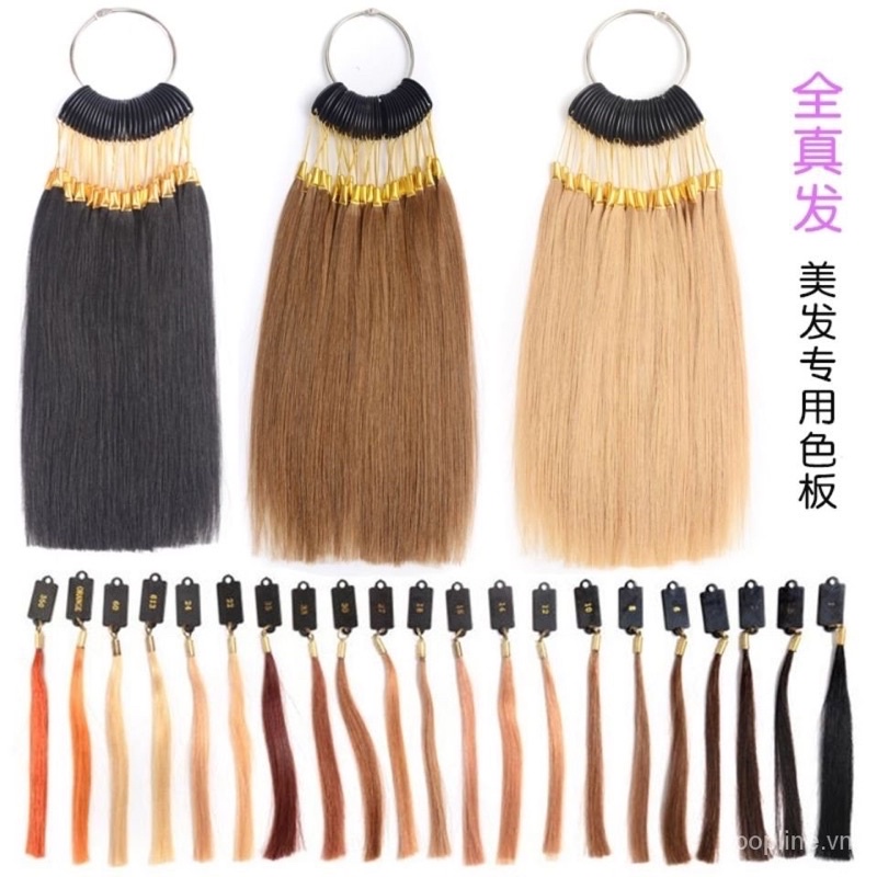 Lọn Tóc Thật Thực Hành Nhuộm Tóc Thực Tế