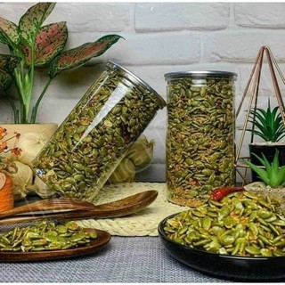 Hạt bí xanh rang tỏi ớt. 500gr