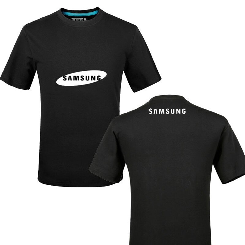 GILDAN Áo Thun 100% Cotton Tay Ngắn Màu Trơn In Logo Samsung Thời Trang Cho Nam 2021