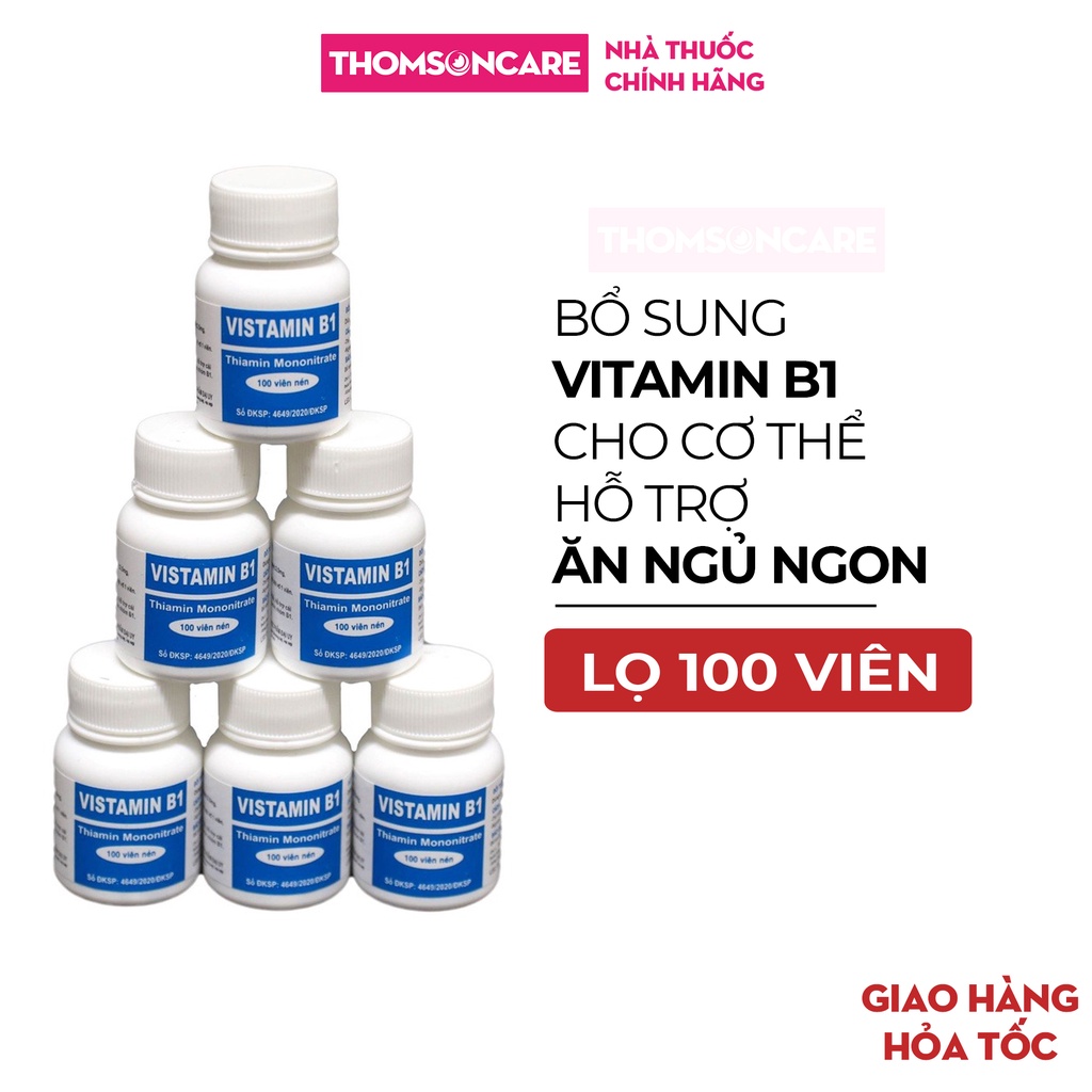 Vitamin B1 Đại Uy - Bổ sung vitamin B1 cho cơ thể, giúp ăn ngủ ngon, gội dầu kích thích mọc tóc